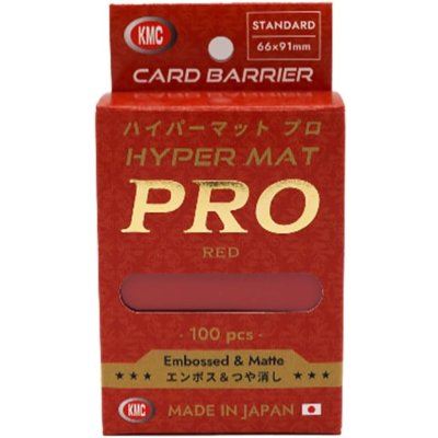 画像1: KMCハイパーマットプロ レッド 100枚 (66×91)【サプライ】{-}