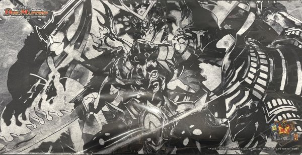 画像1: プレイマット『[超CSVI](モノクロ)ヴァルキリアス・武者・ムサシ「弐天」』【サプライ】{-} (1)