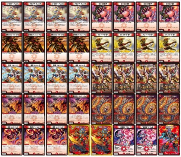 赤単速攻【ver1.1】{40枚}《デッキ販売》