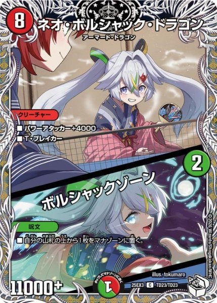 画像1: ネオ・ボルシャック・ドラゴン/ボルシャックゾーン【R】{25EX3TD23/TD23}《多》 (1)