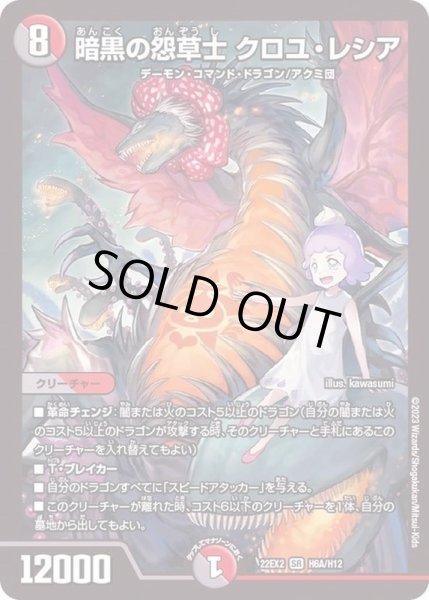 画像1: 〔状態A-〕暗黒の怨草士クロユ・レシア【SR】{22EX2H6A/H12}《多》 (1)